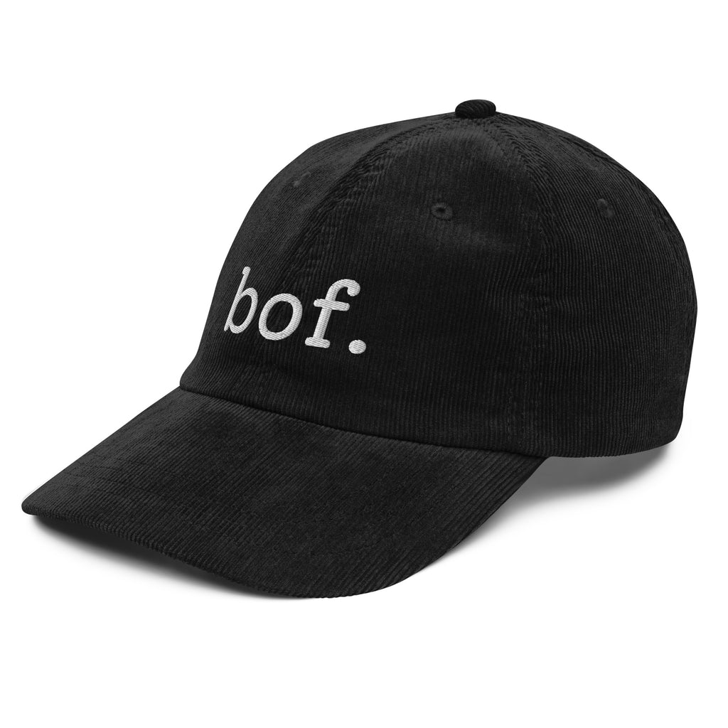 Bof. French shrug embroidered corduroy cap