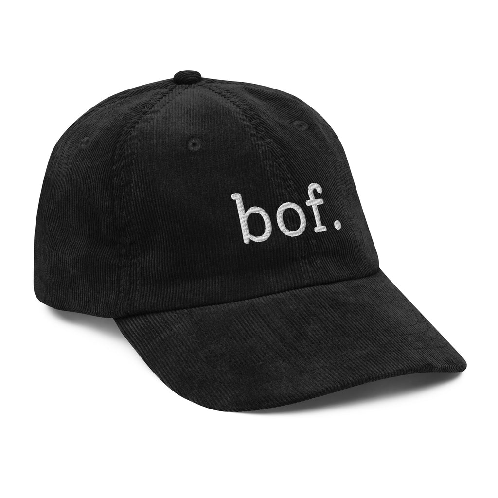 Bof. French shrug embroidered corduroy cap