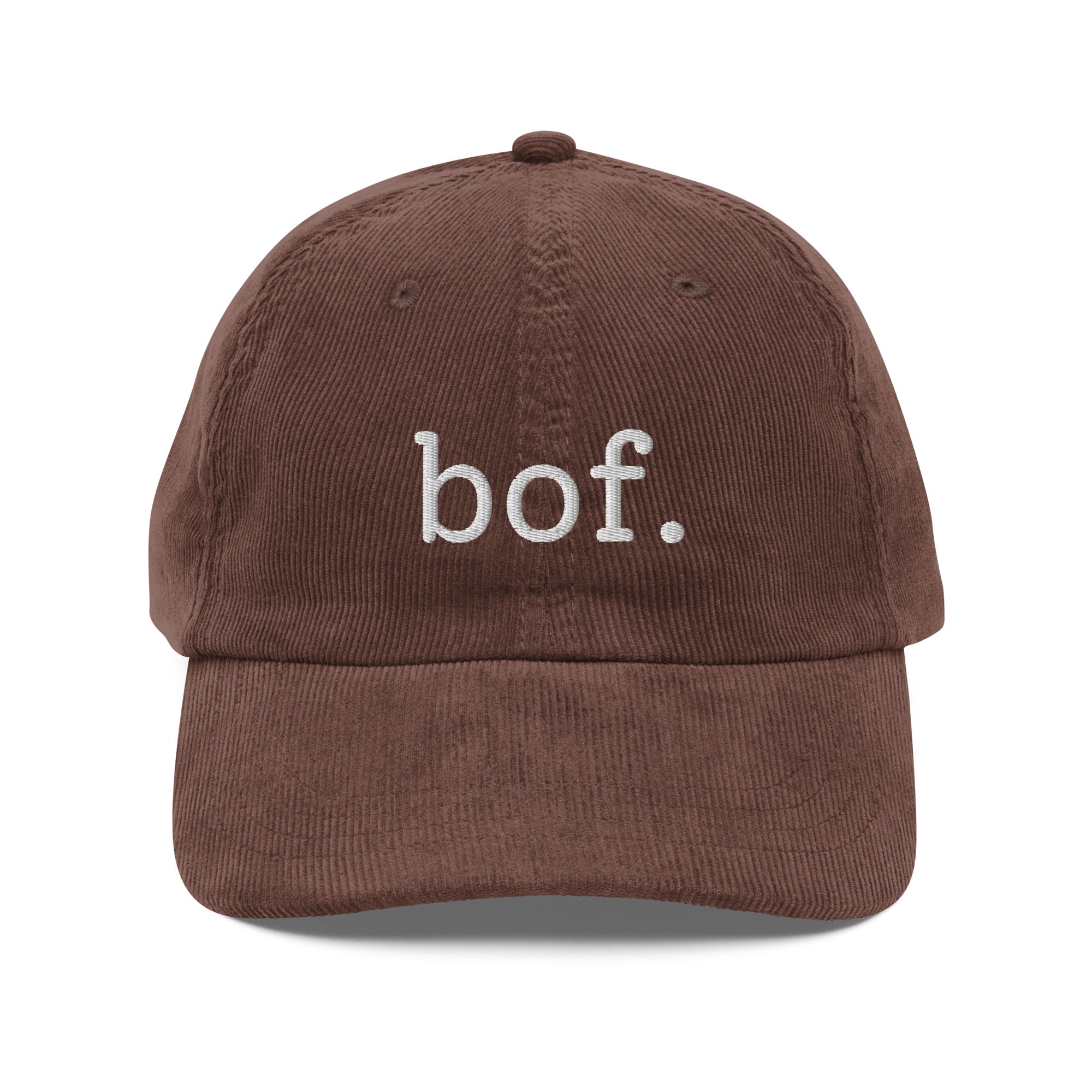 Bof. French shrug embroidered corduroy cap
