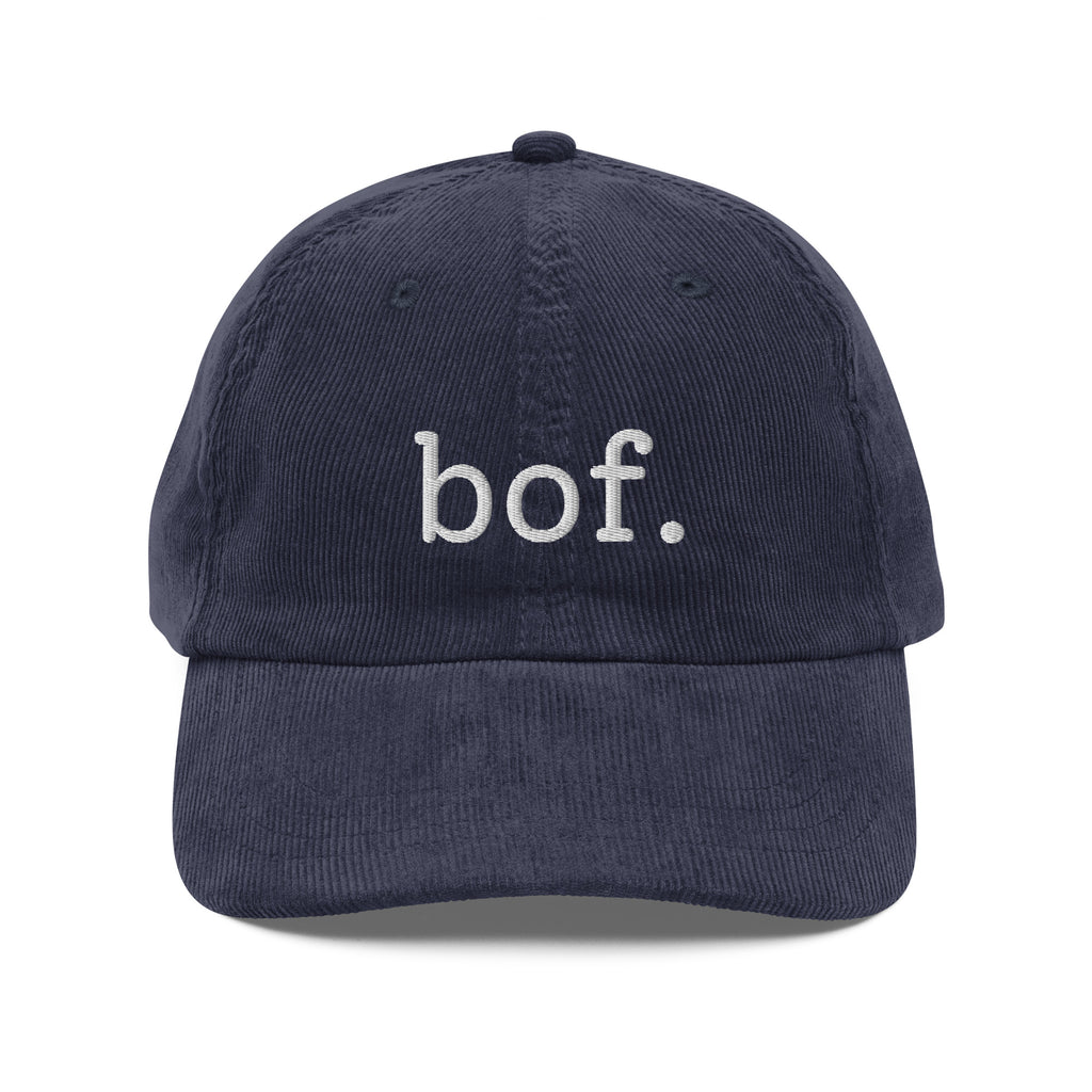 Bof. French shrug embroidered corduroy cap - La Vie Bien - Bof hat - cadeaux blagues - cadeaux francais