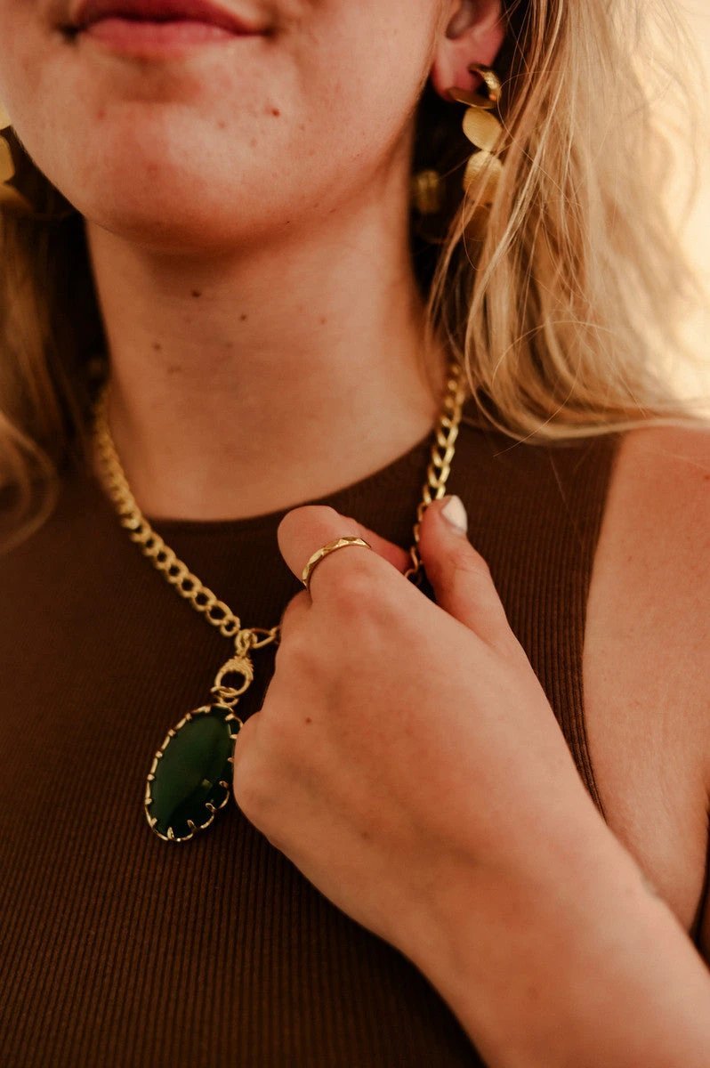 Vintage Crystal Stone Necklace by Fair Anita