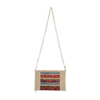 Vintage Fabric + Leather Cross - Body Bag | Clutch With Chain Strap - Thailand Bags La Vie Bien Vintage Fabric + Leather Cross - Body Bag | Clutch With Chain Strap - Thailand