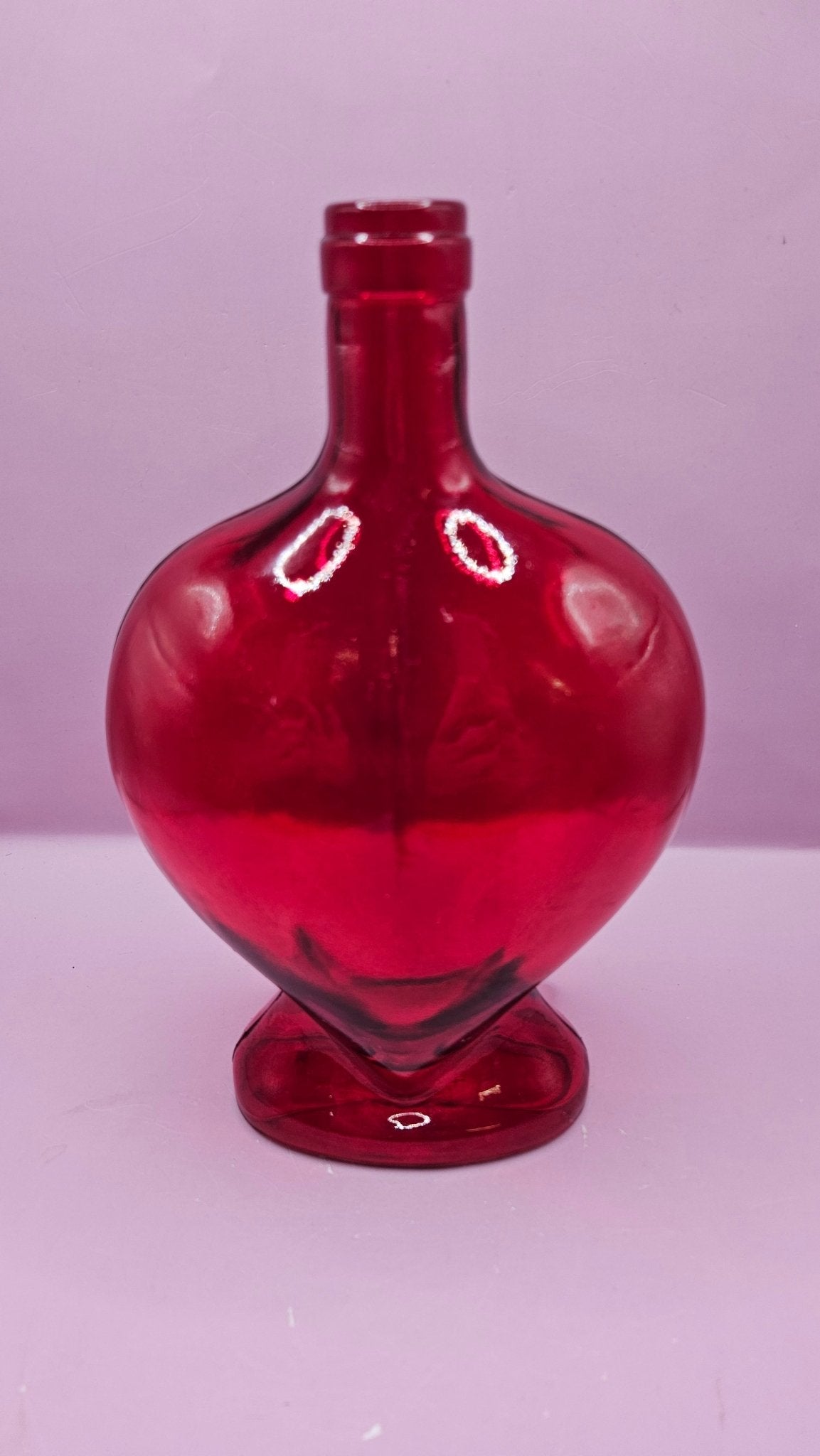 Vintage Heart - Shaped Glass Bottle – Multiple Colors Available – 8.75" x 5.75" Accent Decor La Vie Bien Vintage Heart - Shaped Glass Bottle – Multiple Colors Available – 8.75" x 5.75"