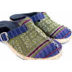 Vintage Hmong Textile Boho Upcycled Slip On Shoes - Thailand Apparel La Vie Bien Vintage Hmong Textile Boho Upcycled Slip On Shoes - Thailand