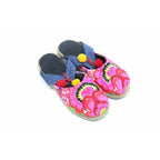 Vintage Hmong Textile Upcycled Batik Slip On Clogs Shoes - Thailand Apparel La Vie Bien Vintage Hmong Textile Upcycled Batik Slip On Clogs Shoes - Thailand