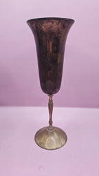 Vintage International Silver Co. India Goblet Set – Set of 4 Silver - Plated Chalices Dinnerware La Vie Bien Vintage International Silver Co. India Goblet Set – Set of 4 Silver - Plated Chalices