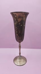Vintage International Silver Co. India Goblet Set – Set of 4 Silver - Plated Chalices Dinnerware La Vie Bien Vintage International Silver Co. India Goblet Set – Set of 4 Silver - Plated Chalices