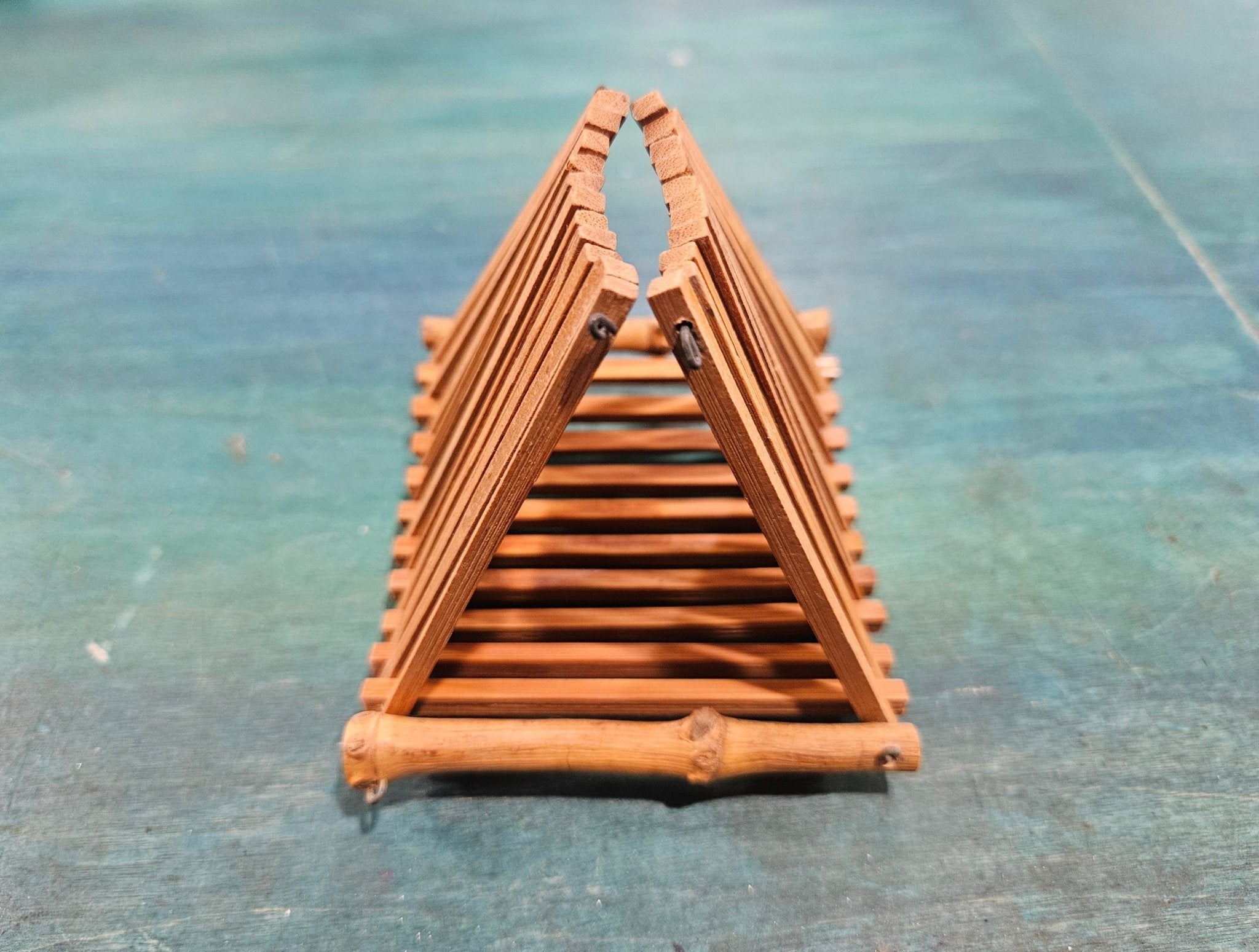 Vintage Japanese Bamboo Folding Wet Towel Tray Kitchen Accessories La Vie Bien Vintage Japanese Bamboo Folding Wet Towel Tray