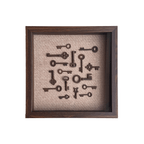 Vintage Keys Art - Walnut