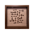 Vintage Keys Art - Walnut