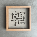 Vintage Keys Art - White Oak
