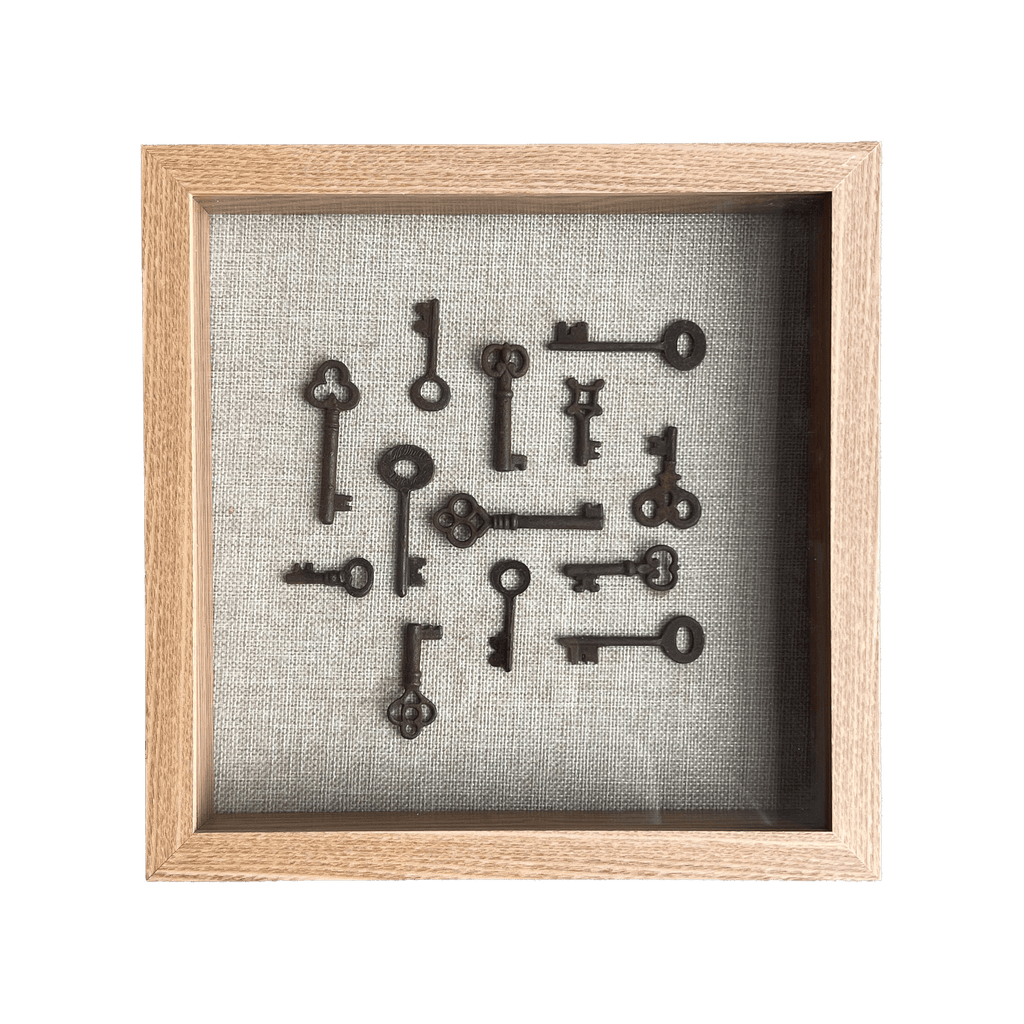 Vintage Keys Art - White Oak