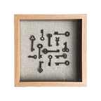 Vintage Keys Art - White Oak