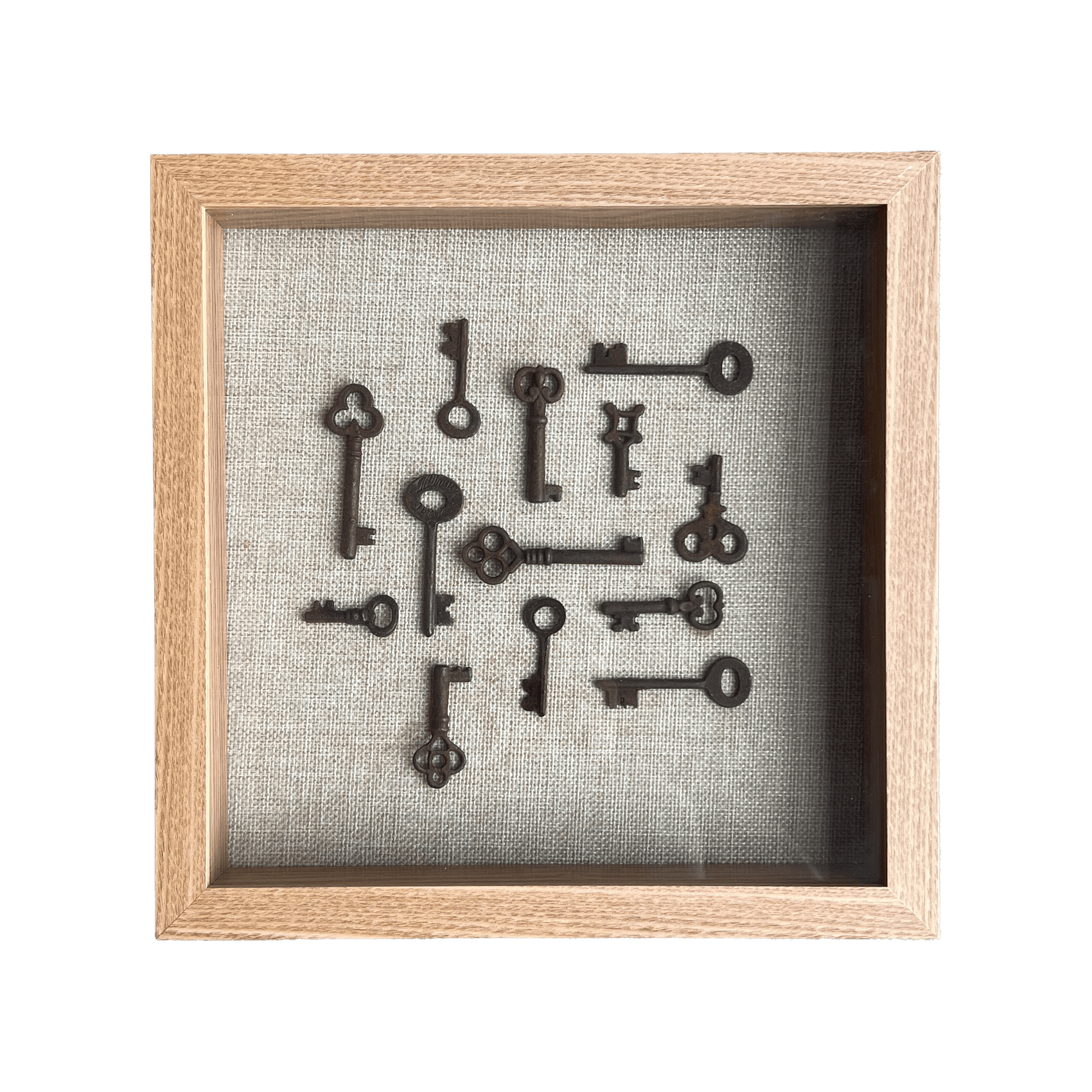 Vintage Keys Art - White Oak