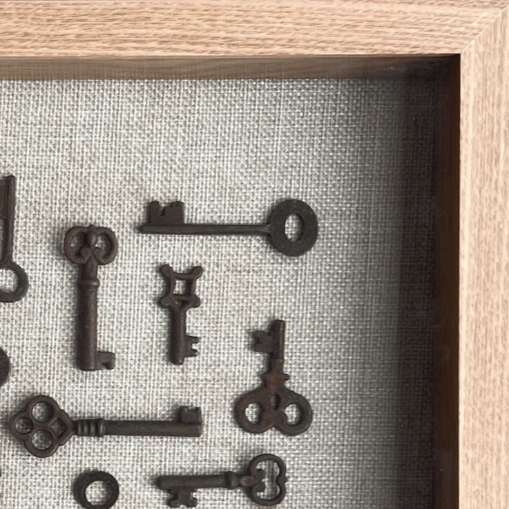 Vintage Keys Art - White Oak