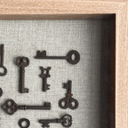 Vintage Keys Art - White Oak