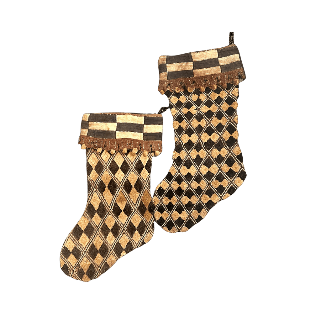 Vintage Kuba Cloth Stockings