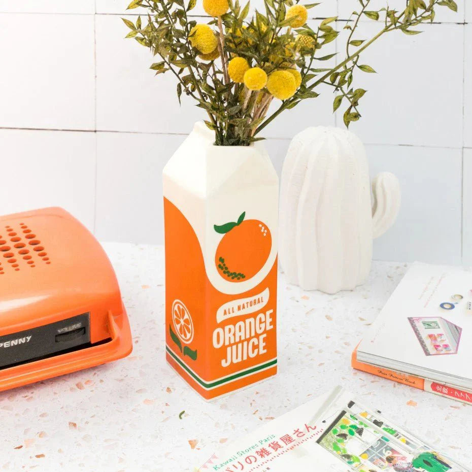 Vintage Orange Juice Vase