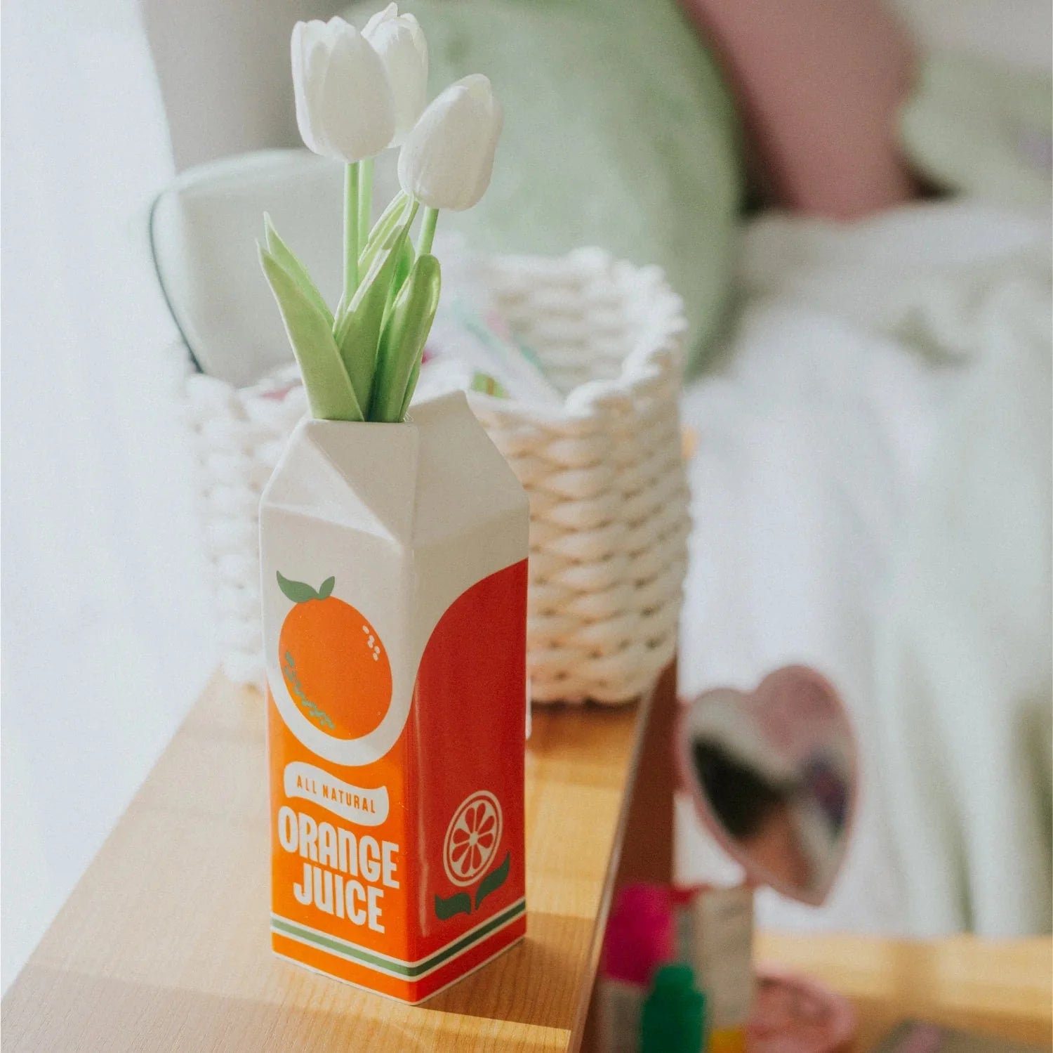 Vintage Orange Juice Vase