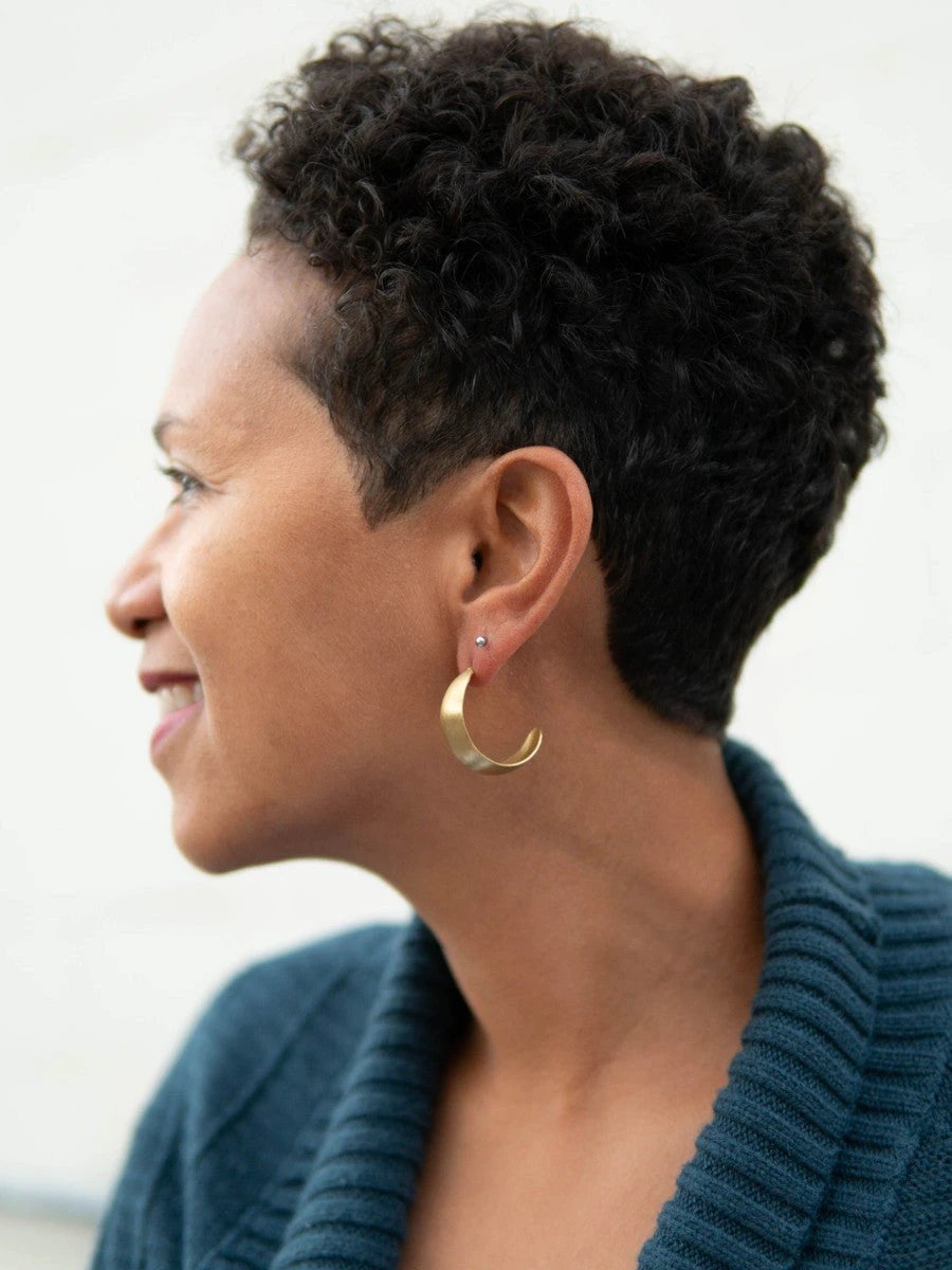 Vintage Rounded Hoops