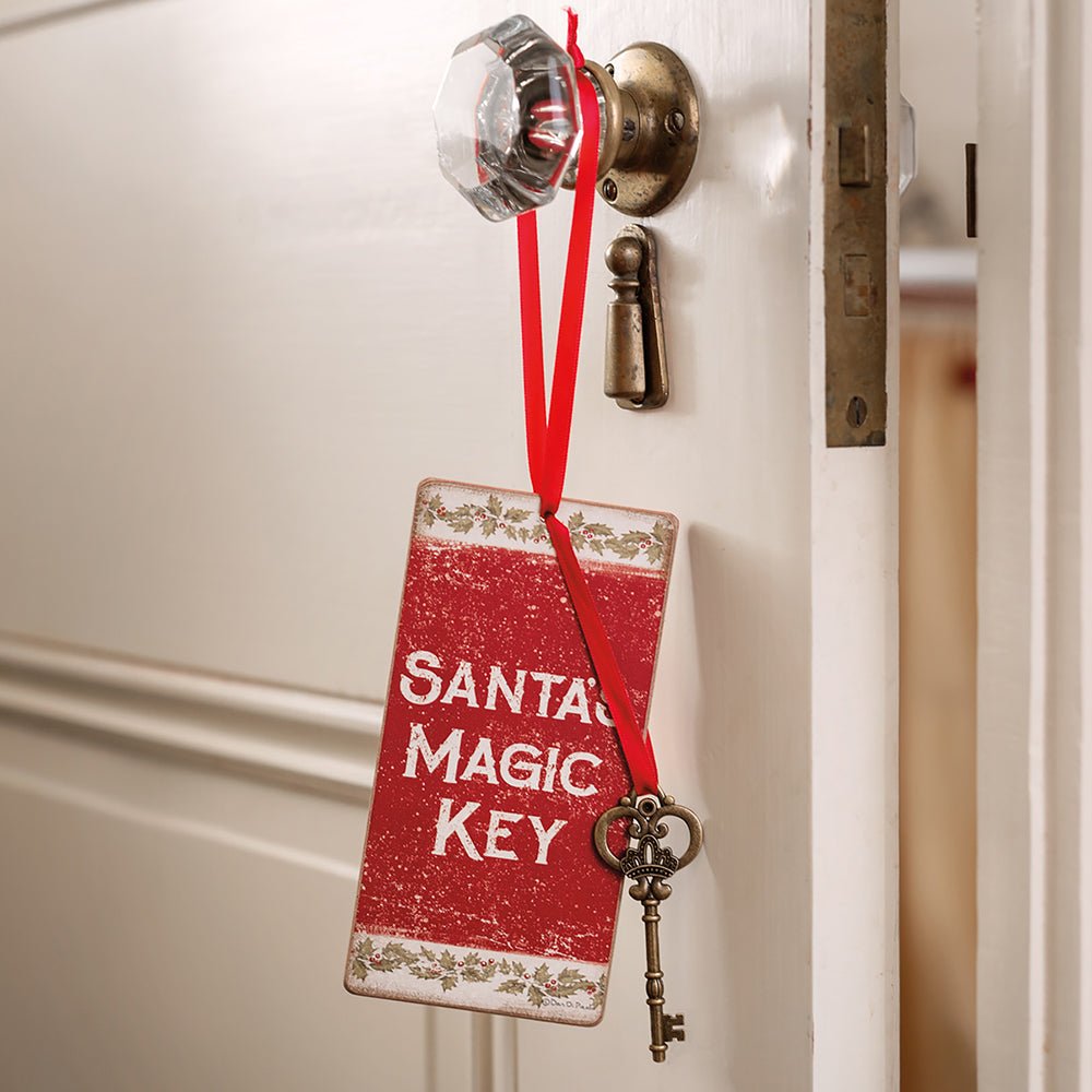 Vintage Santa's Magic Key Ornament Seasonal & Holiday Decorations La Vie Bien Vintage Santa's Magic Key Ornament