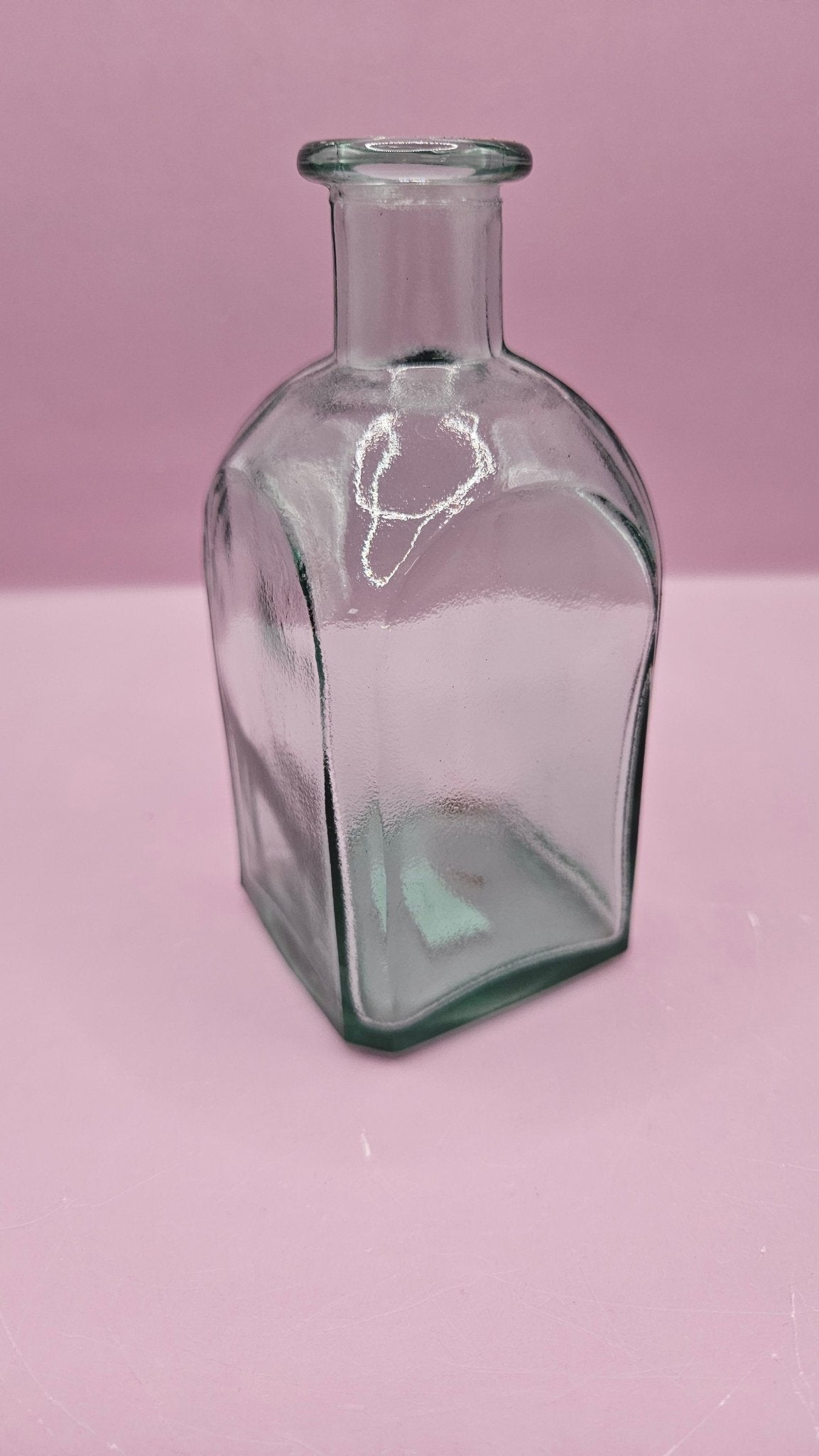 Vintage Square Glass Bottles – Available in Clear, Green, Pink, Red, Blue, Teal, Purple – 5.5" Tall Accent Decor La Vie Bien Vintage Square Glass Bottles – Available in Clear, Green, Pink, Red, Blue, Teal, Purple – 5.5" Tall