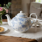 Vintage Style Blue Flowers Fine China Teapot Gifts La Vie Bien Vintage Style Blue Flowers Fine China Teapot