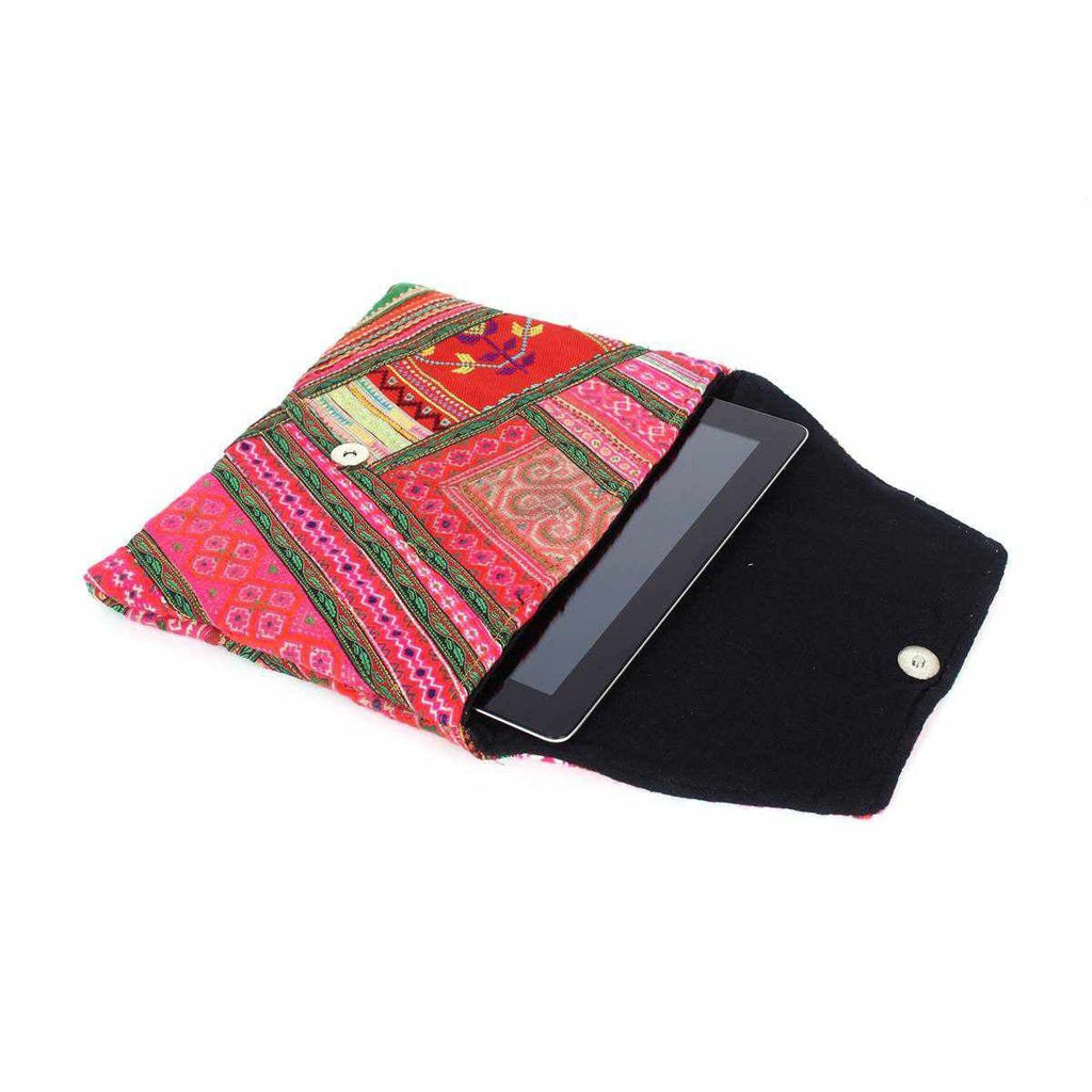 Vintage Upcycled Patchwork Clutch Bag | iPad Bag - Thailand Bags La Vie Bien Vintage Upcycled Patchwork Clutch Bag | iPad Bag - Thailand