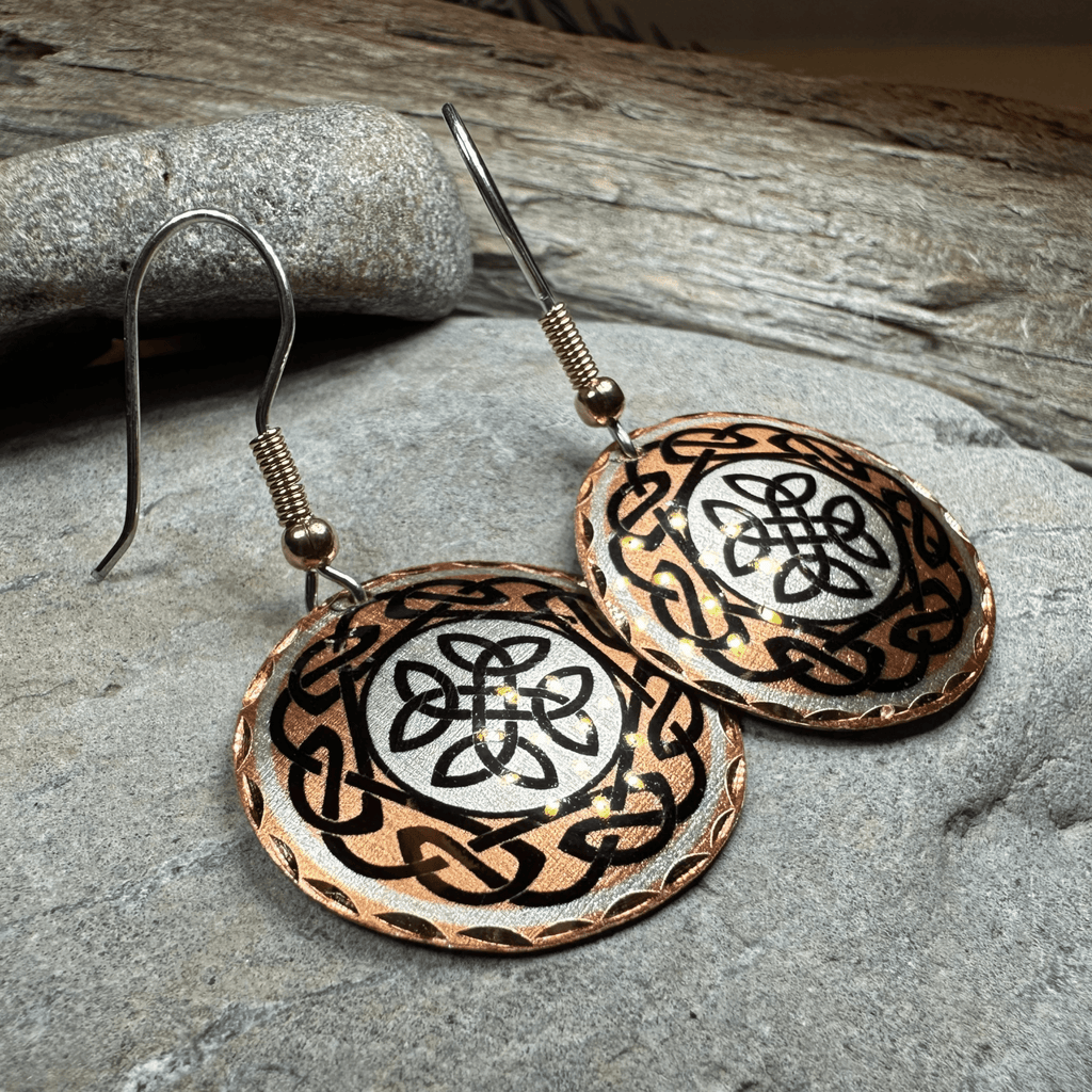 Violina Celtic Knot Copper Earrings Dangle Earrings La Vie Bien Violina Celtic Knot Copper Earrings