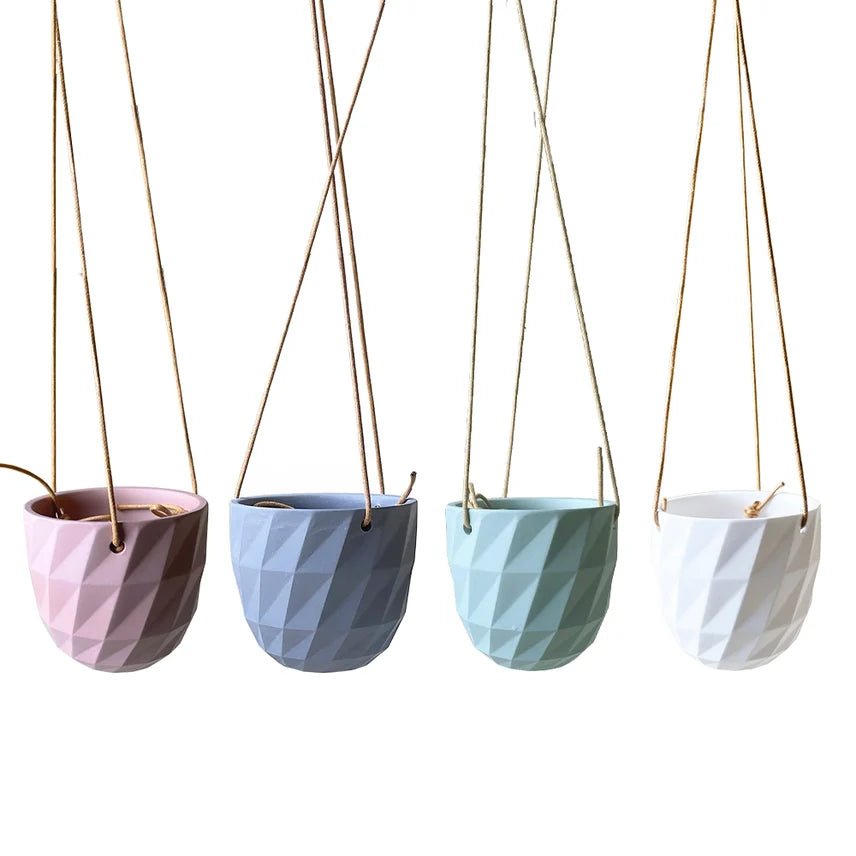 Virago Modern Hanging Planter - Grid