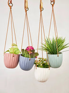 Virago Modern Hanging Planter- Waves by Ash & Rose