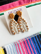 Virgencita in Gold Earrings La Vie Bien Virgencita in Gold