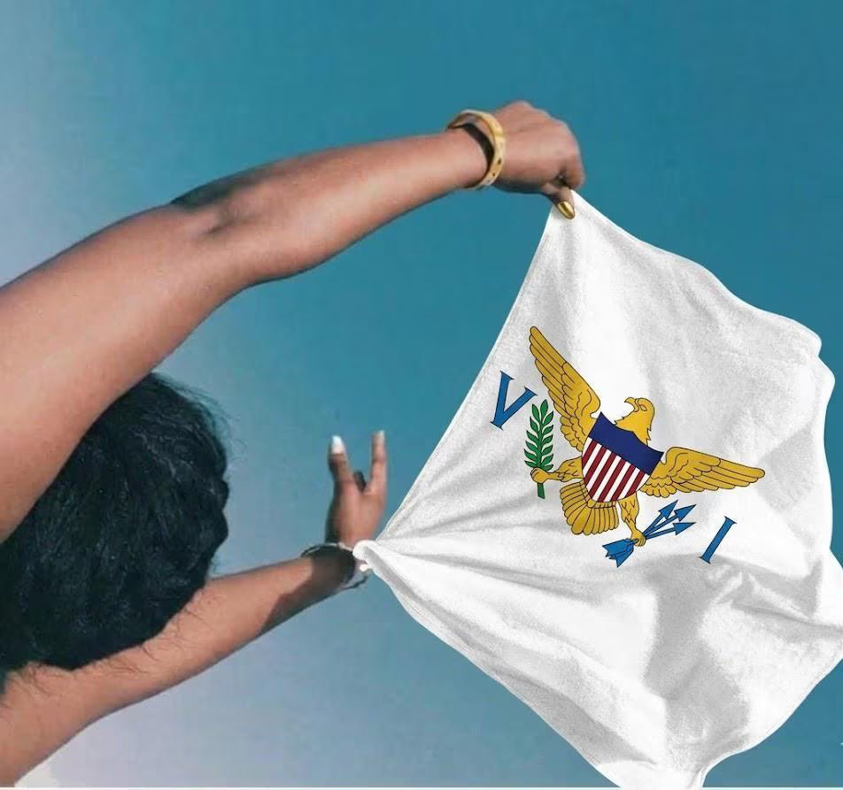 Virgin Islands Flag Rally Towel Rally Towel La Vie Bien Virgin Islands Flag Rally Towel