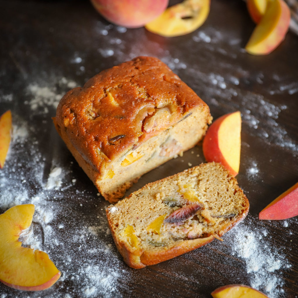 Virginia Peach Cobbler Cake American Classic Recipes La Vie Bien Virginia Peach Cobbler Cake