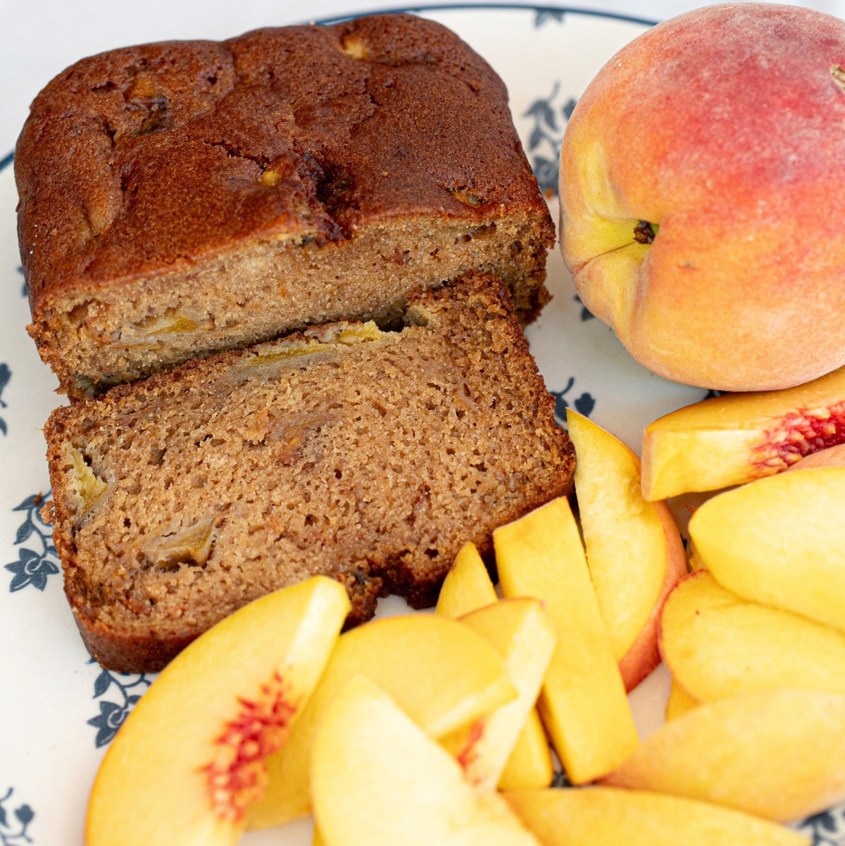 Virginia Peach Cobbler Cake - Gluten Free Gluten Free La Vie Bien Virginia Peach Cobbler Cake - Gluten Free