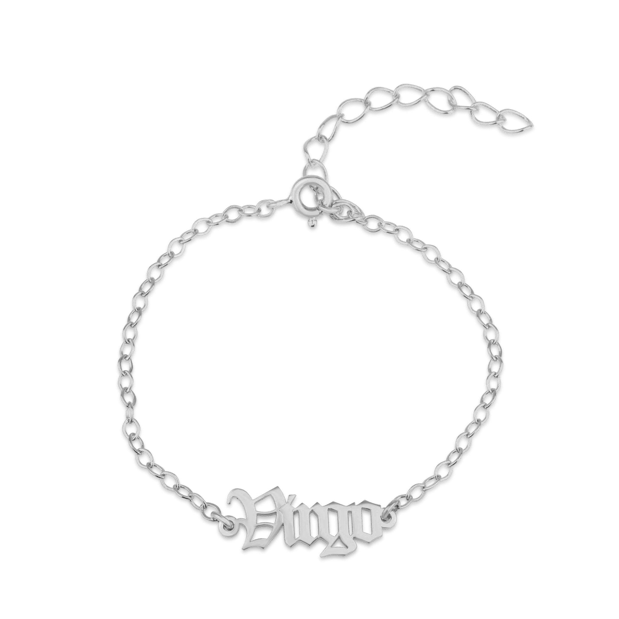 Virgo Script Bracelet La Vie Bien Virgo Script Bracelet