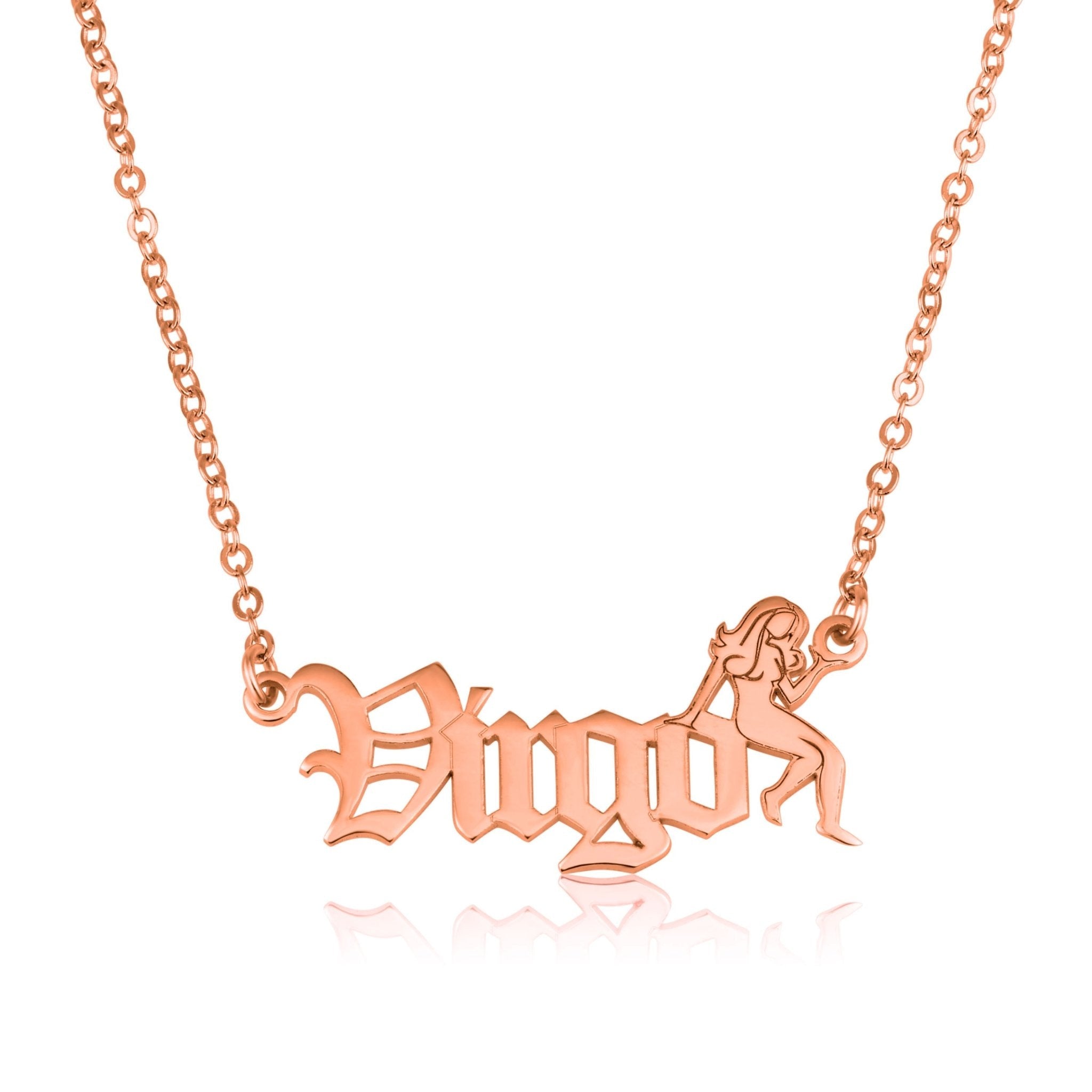 Virgo Symbol Necklace La Vie Bien Virgo Symbol Necklace