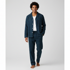 Flannel People Mens 100% Cotton Flannel Pajama Set with Pant Pockets & Drawstring
