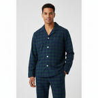 Flannel People Mens 100% Cotton Flannel Pajama Set with Pant Pockets & Drawstring