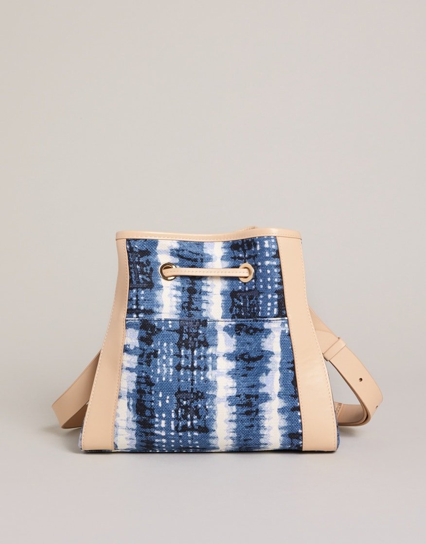 Vivian Drawstring - Oyster Factory Tides Purses & Bags La Vie Bien Vivian Drawstring - Oyster Factory Tides