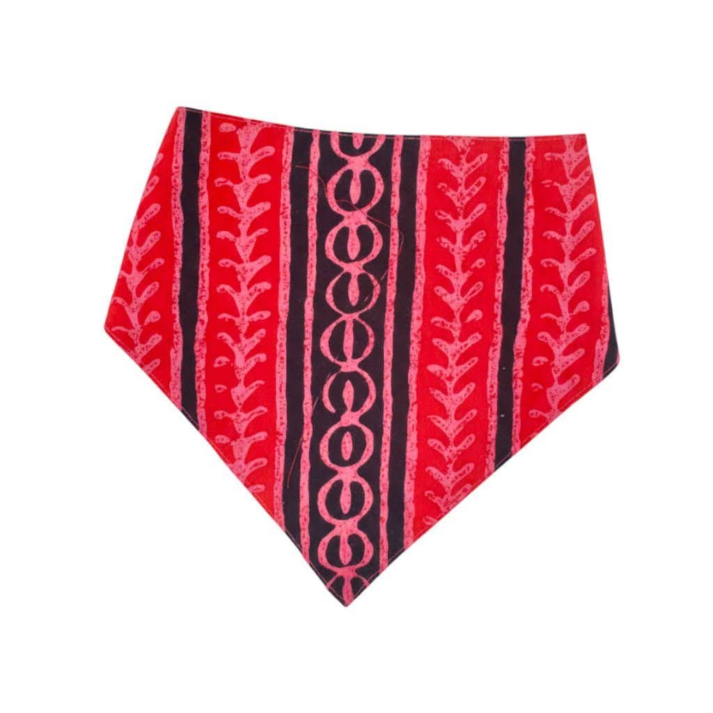 Vivid Pink Reversible Baby Bib Baby Bib La Vie Bien Vivid Pink Reversible Baby Bib