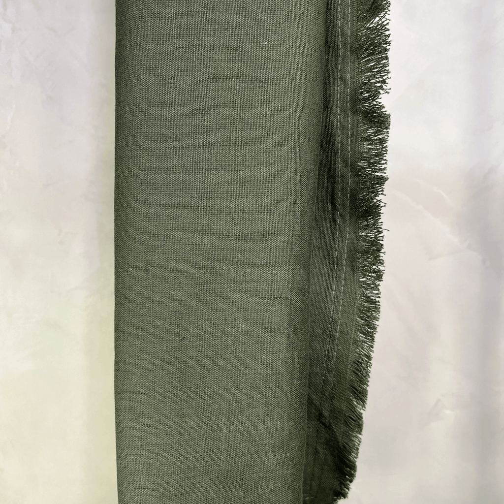 Vivienne Olive Linen Pillow