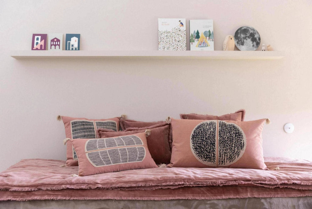Vivienne Rosewood Velvet Pillow
