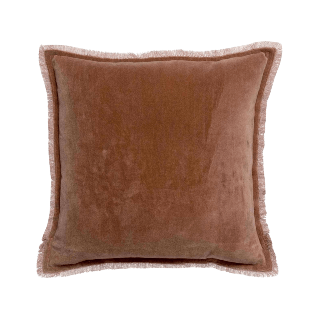 Vivienne Rosewood Velvet Pillow