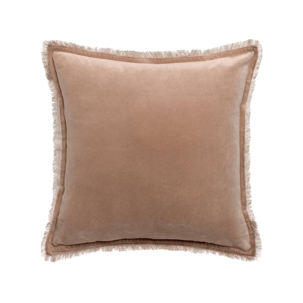 Vivienne Taupe Velvet Pillow