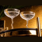 Vivre Luxury Crystal Coupe Glasses – Set of 4 Cocktail glasses La Vie Bien Vivre Luxury Crystal Coupe Glasses – Set of 4