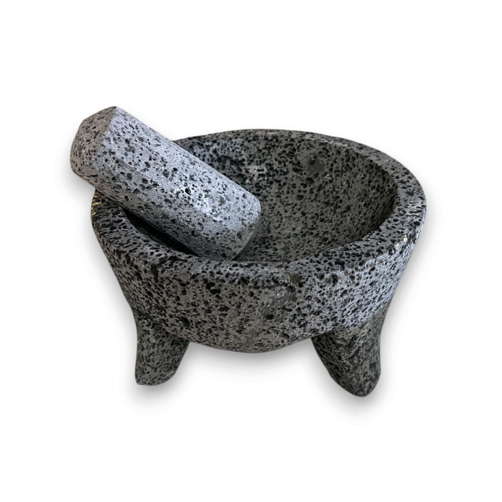 Volcanic Stone Molcajete | Handmade Mexican Mortar & Pestle Mexican Molcajete La Vie Bien Volcanic Stone Molcajete | Handmade Mexican Mortar & Pestle