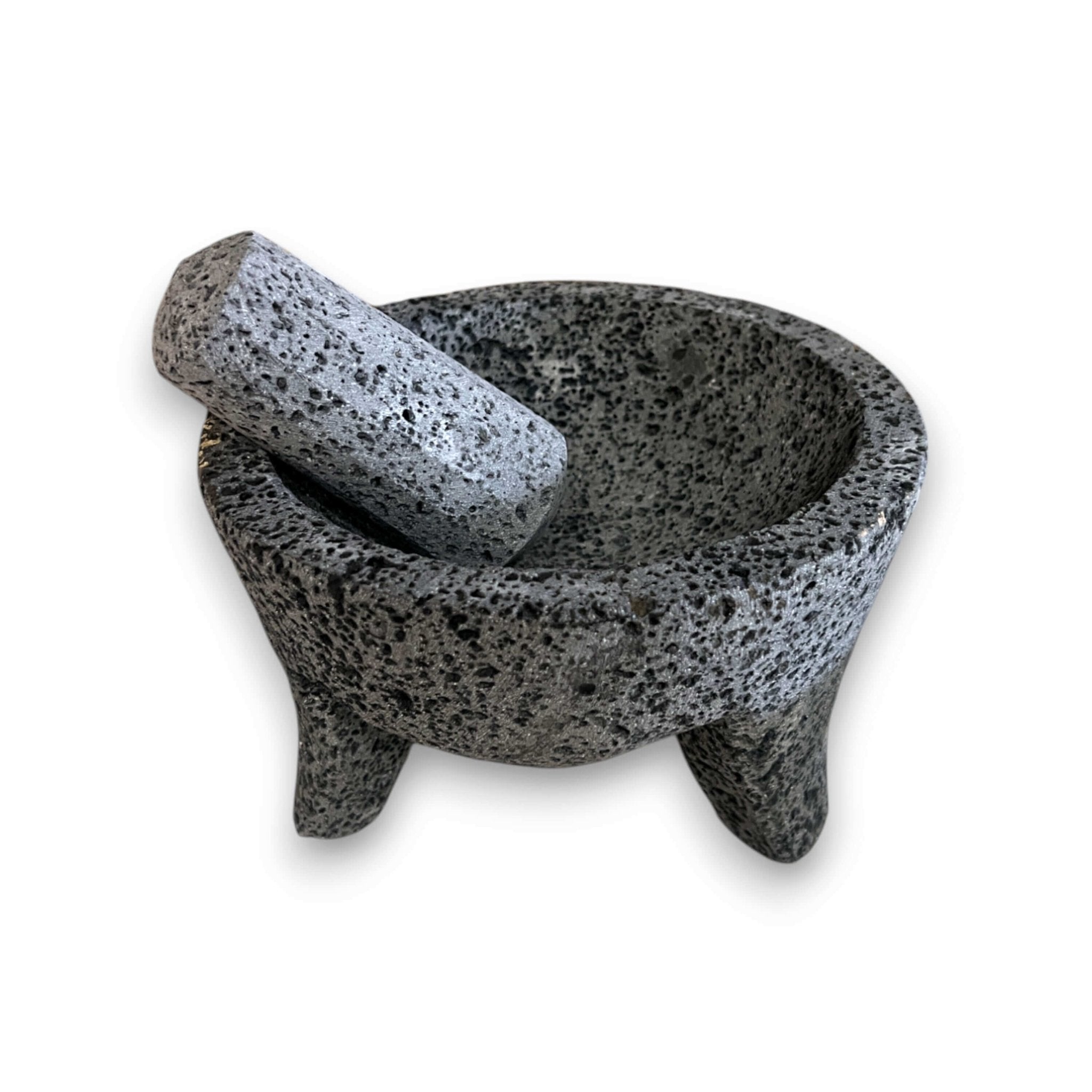 Volcanic Stone Molcajete | Handmade Mexican Mortar & Pestle Mexican Molcajete La Vie Bien Volcanic Stone Molcajete | Handmade Mexican Mortar & Pestle