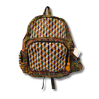 Volcano Huipil Upcycled Textile Backpack - Guatemala Bags La Vie Bien Volcano Huipil Upcycled Textile Backpack - Guatemala