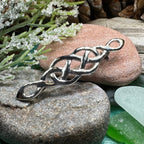 Volunti Celtic Knot Bar Brooch in Sterling Silver Brooch La Vie Bien Volunti Celtic Knot Bar Brooch in Sterling Silver